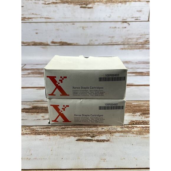 2x Xerox 108R00493 Stacker Staples Pack, 3 Cartridges x 5,000 Staples Each - Picture 4 of 4